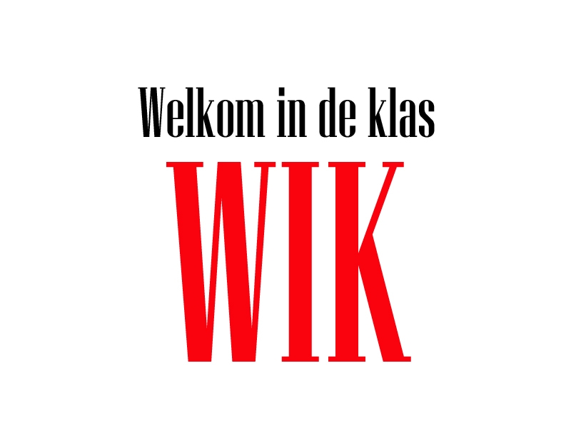 Welkom in de klas - Wik